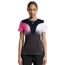 Camiseta M/corta Corefusion Run Shirt mujer Dot Fade/White/Neo Pink