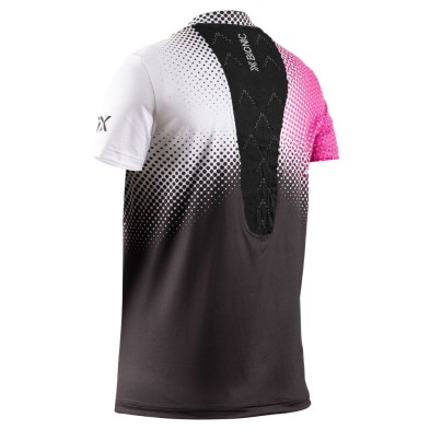 Camiseta M/corta Corefusion Run Shirt mujer Dot Fade/White/Neo Pink