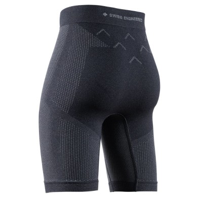 Malla corta X-Bionic Xceed Run Short Tights mujer negro y gris
