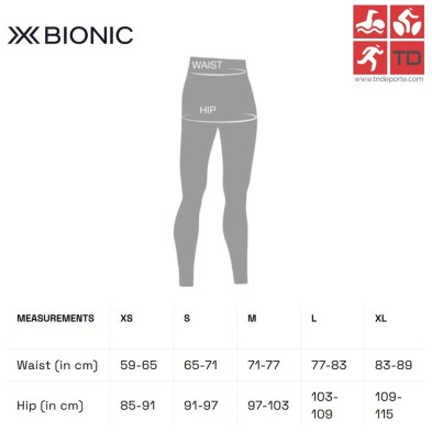 X-Bionic tallaje parte de abajo mujer