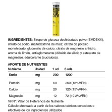 226ers Hydrazero Chew Salts Lemon comprimidos masticables tabla nutricional