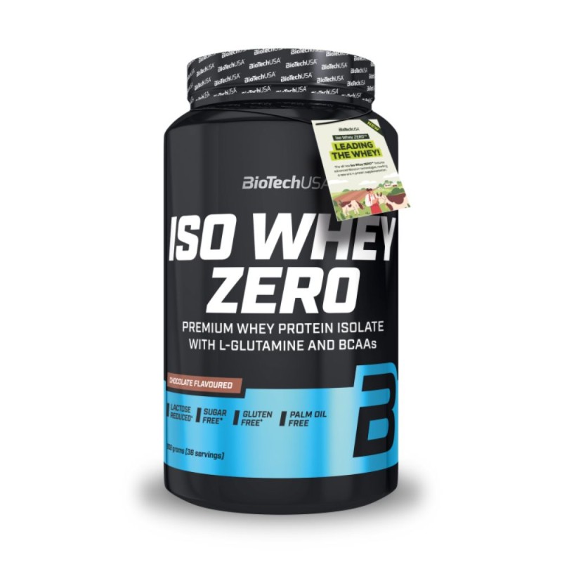 Biotech Iso Whey Zero Lactose Reduced proteína en polvo 908gr. chocolate