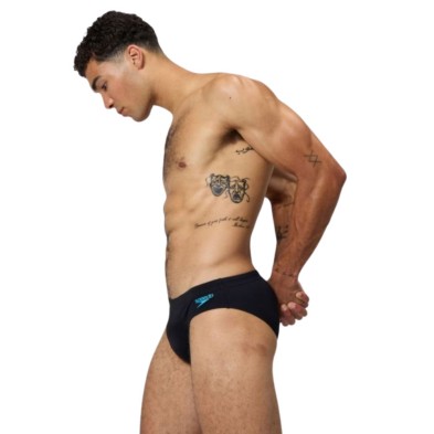 Bañador slip Speedo Tech Panel 7cm Brief hombre Black/Blue