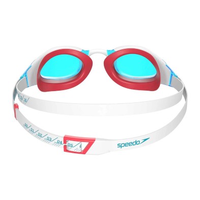 Gafas de natacion Speedo Fastskin Hyper Elite Blanco azul rojo