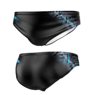 Bañador Turbo Swimsuit Natación Cossi Hombre Negro y azul