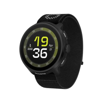 Reloj Deportivo GPS Suunto Run All Black pantalla amoled de alta definición con correa textil