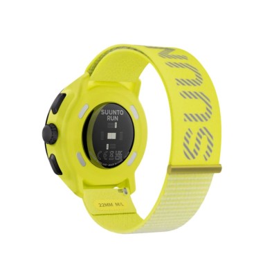 Reloj Deportivo GPS Suunto Run Lime con correa textil con logotipo reflectante