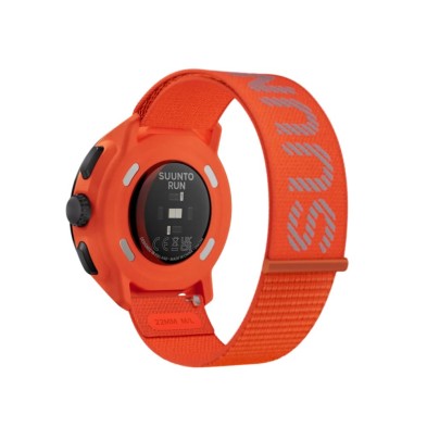Reloj Deportivo GPS Suunto Run Coral Orange correa téxtil con logotipo reflectante