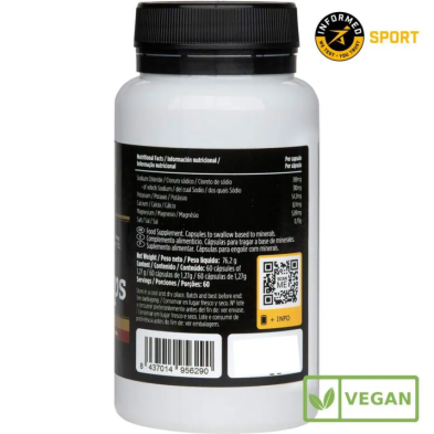 Pro Salts Crown Sport Nutrition 65 caps información nutricional