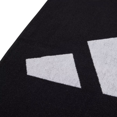 Toalla Adidas 3BAR Grande Black/ White logo