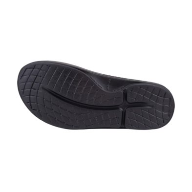 Sandalias Oofos Ooahh Recovery Sport Negro Mate suela