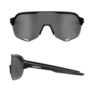 Gafas 100% S2 soft negras con lentes ahumadas