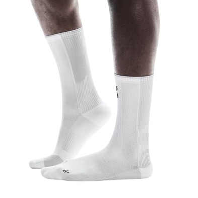 Calcetines On Running Performance Run Sock High blanco gris
