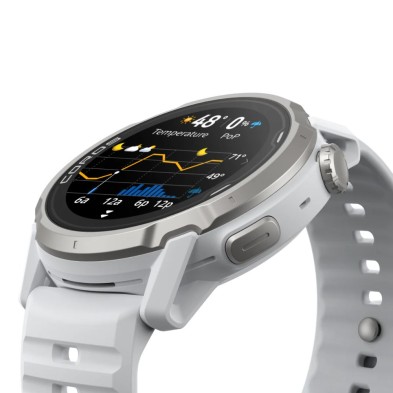 Reloj Deportivo GPS Coros APEX 4 46mm White  bisel de titanio y el cristal de zafiro