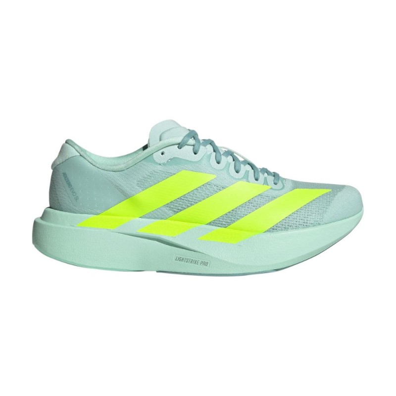Zapatillas Adidas Adizero Evo SL Mujer Semi Flash Aqua/ Lucid Lemon/ Mint Ton