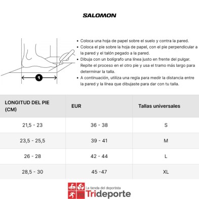 Salomon tallaje calcetines unisex