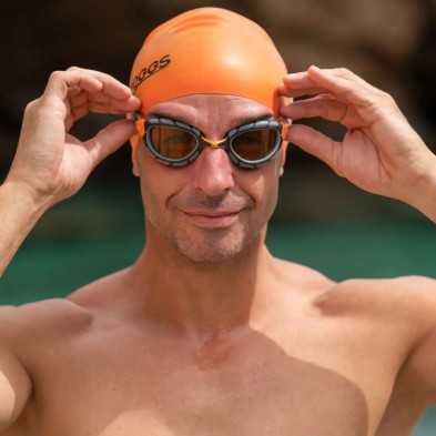 Gafas de natación Zoggs Predator Polarized Ultra Pequeño naranja gris