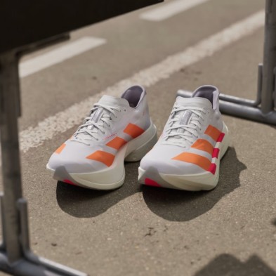 Zapatillas Adidas Adizero Adios Pro 4 Hombre Cloud White / Lucid Orange / Lucid Red tecnología lighstrike pro