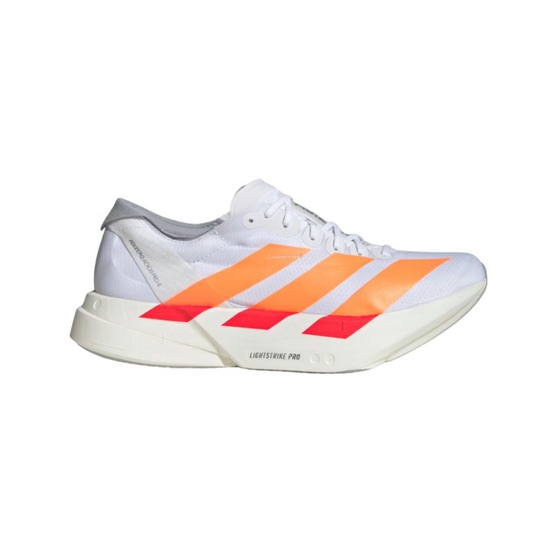 Zapatillas Adidas Adizero Adios Pro 4 Hombre Cloud White / Lucid Orange / Lucid Red