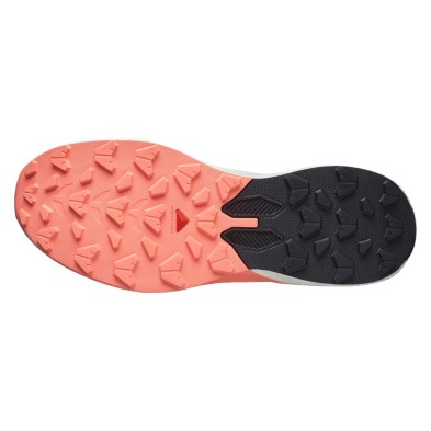 Zapatillas Salomon Pulsar mujer Tender Peach/ Vanilla Ice suela All Terrain contaGRIP
