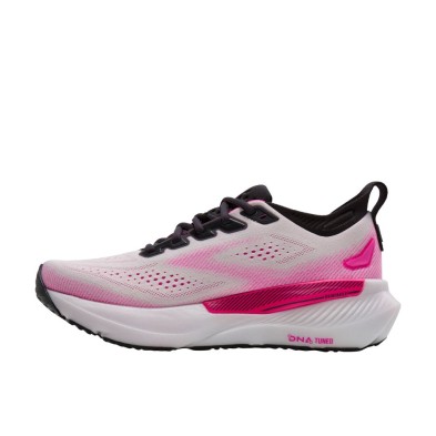 Zapatillas Brooks Glycerin GTS 23 mujer White/ Phantom/ Cyber Pink tecnología DNA tuned