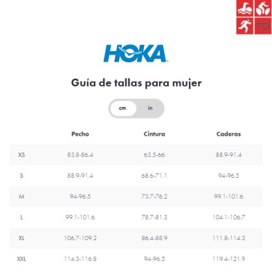Hoka tallaje mujer chaquetas