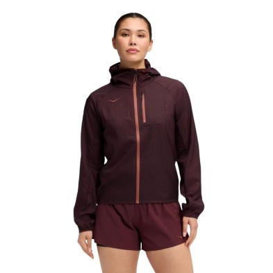 Chaqueta cortavientos Skyflow mujer Black Cherry