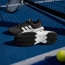 Zapatillas Adidas Gamecourt 2.0 hombre Core Black Cloud White Silver Metallic  suela adiwear