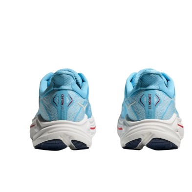 Zapatillas Hoka Clifton 10 mujer Soaring Blue/ Frost talón rediseñado