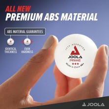 Pelotas tenis de mesa Joola Prime*** 40+ 6 unidades con materiales premium