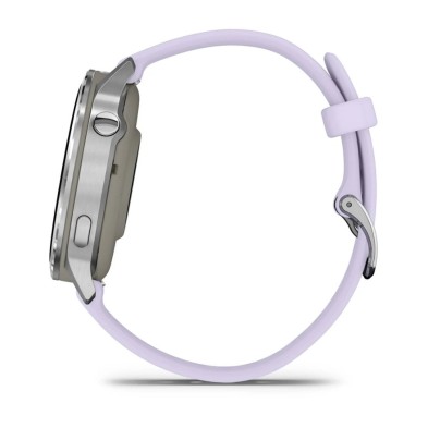 Reloj Deportivo Garmin Venu 4 41mm Silver correa de silicona Periwinkle 46 g con correa incluida