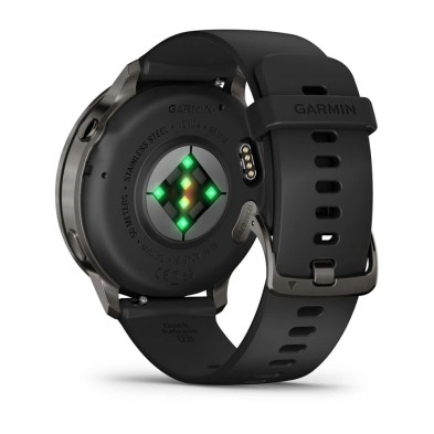 Reloj Deportivo Garmin Venu 4 45mm gris y negro Monitor de frecuencia cardiaca a través de la muñeca Garmin Elevate