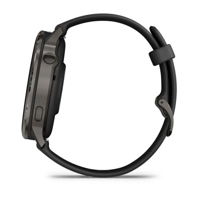 Reloj Deportivo Venu 4 45mm Slate correa de silicona Black 56 g con correa incluida