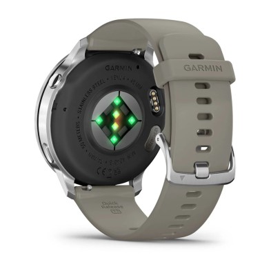 Reloj Deportivo Garmin Venu 4 45mm Silver correa de silicona Gray