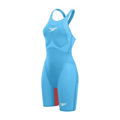 Bañador Speedo Fastskin LZR Pure Valor 2.0 Openback Kneeskin mujer Blue Red