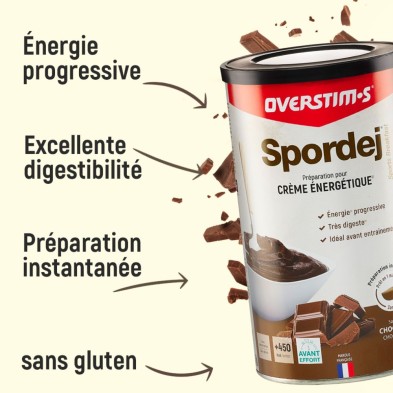 Overstims Spordej Chocolate 600g energía progresiva excelente digestión sin gluten