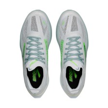 Zapatillas Brooks Hyperion Max 3 Hombre White/ Gray Mist/ Green par ajuste cordones