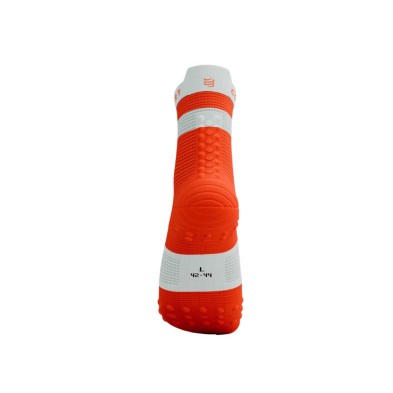 Calcetines Compressport Pro Racing V4.0 Run High Tigerlily/ White protección contra ampollas