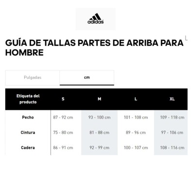 Chaqueta Cortavientos Adidas tallaje