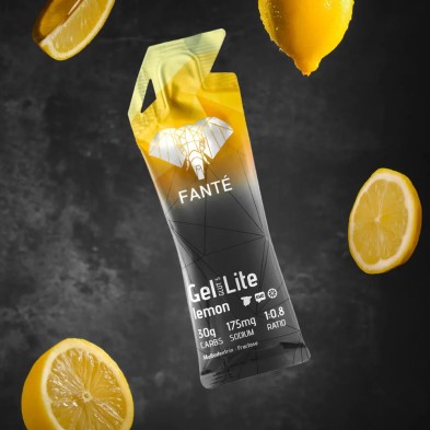 Gel energético Fanté Gel Lite 30 Glut 5 con limones ecológicos naturales recién exprimidos y km 0