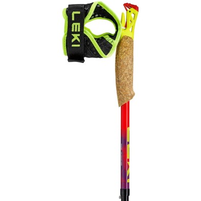 Bastones Leki Ultratrail FX. One (par) Bright Red/ Violet/ Neon Yellow empuñadura