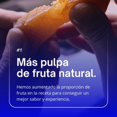 Barrita Nutrinovex Glucobar Plátano con sodio con más pulpa de fruta natural