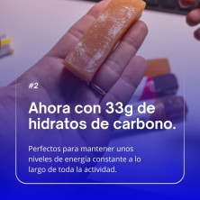 Barrita Nutrinovex Glucobar Grosella negra con sodio con 33g de hidratos de carbono