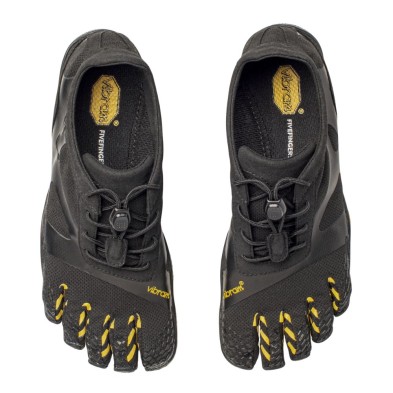 Zapatillas Vibram Fivefingers KSO EVO mujer negro y amarillo