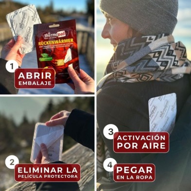 Parches calentadores Thermopad Body Warmer 10 unidades modo de empleo muy fácil