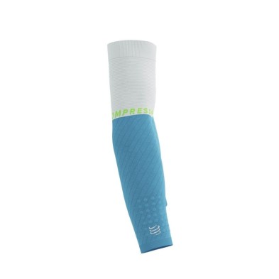 Manguitos Compressport Armforce Norse Blue Neon Green