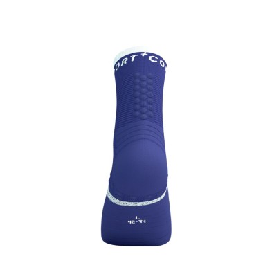 Calcetines Compressport PRO Marathon V2.0 Orient Blue Star White puntos 3D antideslizantes