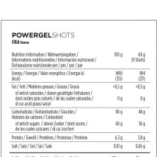Gominolas Power Gel Shots PowerBar Cola Cafeína composición