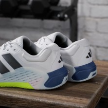 Zapatillas Adidas entrenamiento Dropset 4 Hombre blanco negro azul mantienen la forma bajo carga