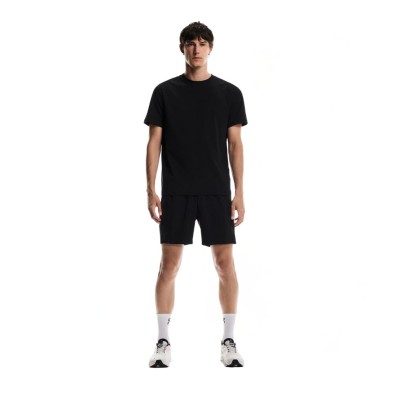 Camiseta manga corta On Running Focus-T hombre Black, ligera, transpirable y supersuave.